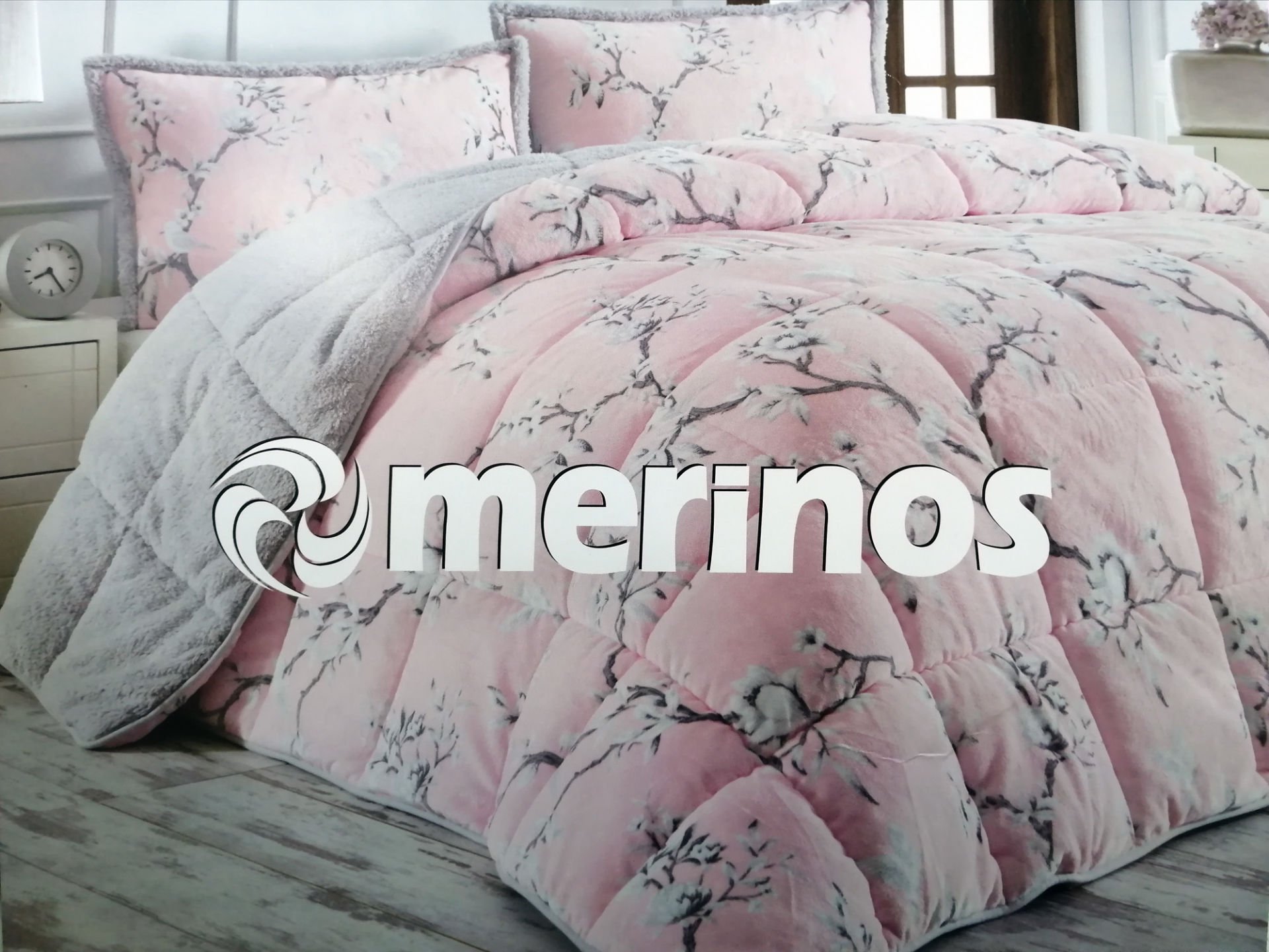 Merinos Yorgan Comforter Set 220X240 Eylül Gri