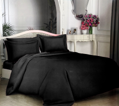 PamukSaten Nevresim Takımı Siyah