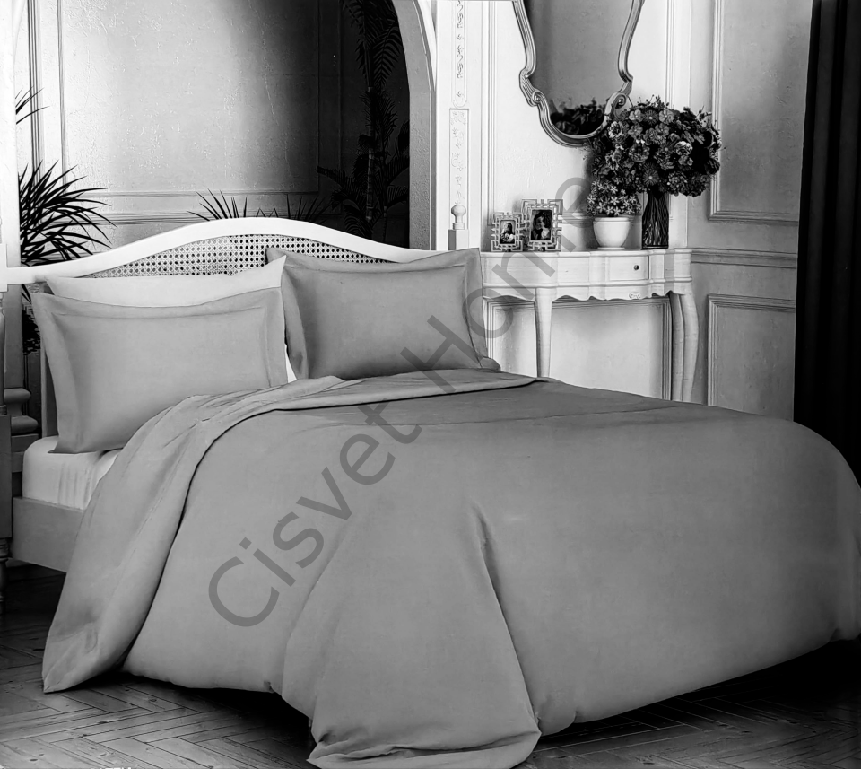 PamukSaten Nevresim Takımı Gri