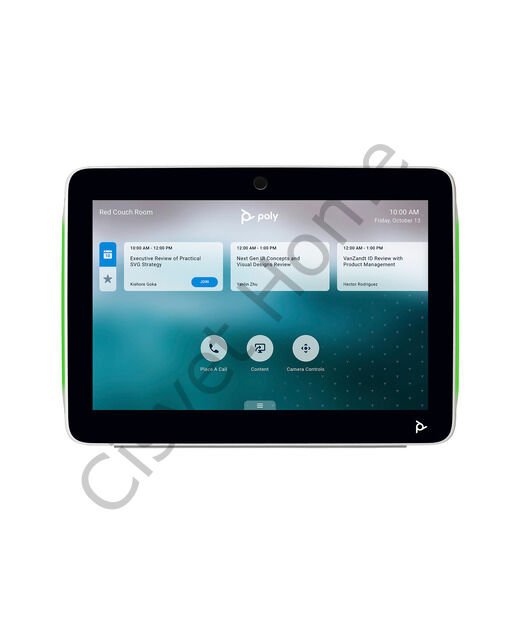 Poly TC10 – 10.1'' Beyaz Dokunmatik Kontrol Paneli, PoE, Zoom Rooms Uyumlu