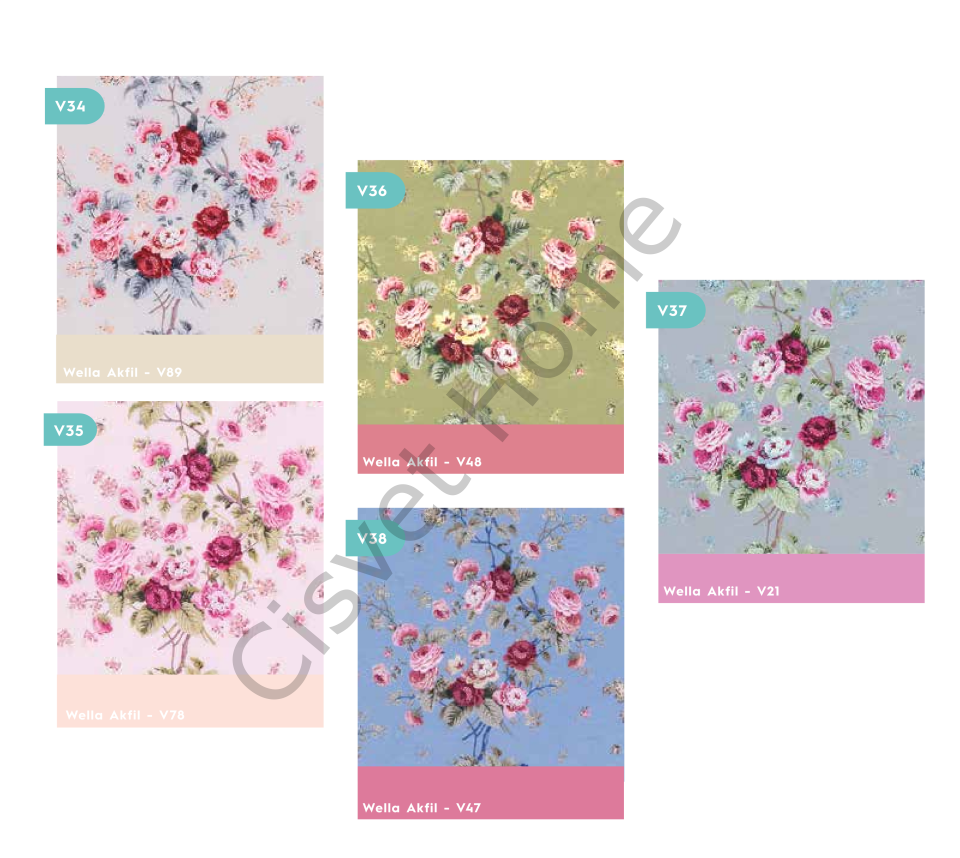 Wella Gül Bahçesi %100 Pamuk Nevresim Takımı