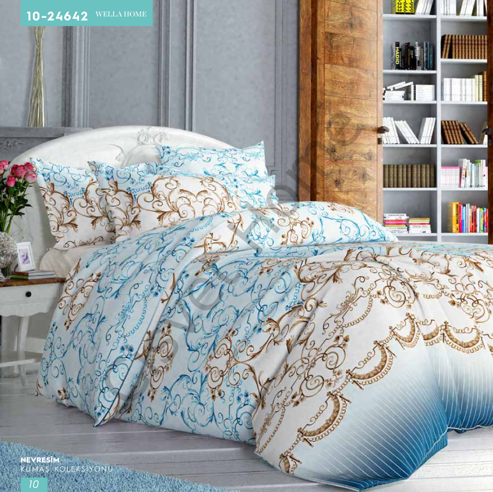 Wella Saraylı %100 Pamuk Nevresim Takımı