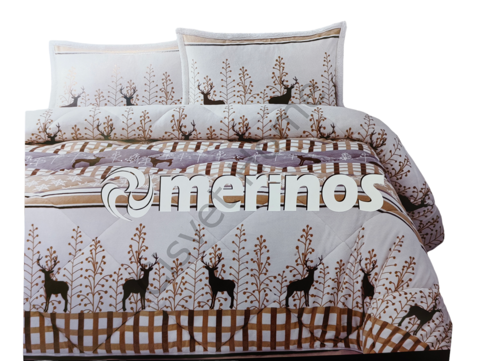 Merinos Yorgan Comforter Set 220X240 Deer Bej