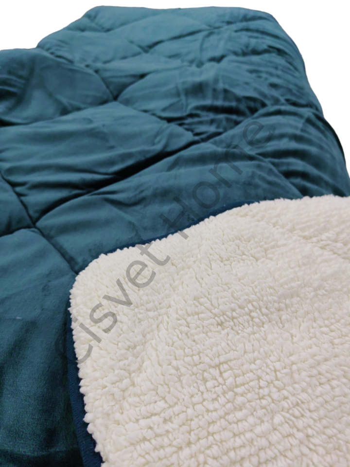 Merinos Yorgan Comforter Set 220X240 Düz Petrol