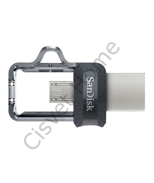 SanDisk Ultra Dual Drive m3 128GB USB 3.0, Type-C & Type-A, Grey/Silver