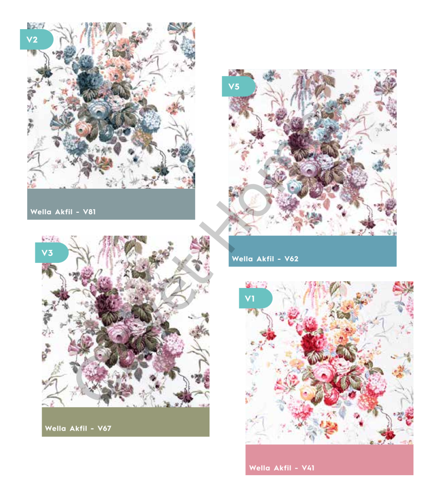 Wella Gül Bahçesi %100 Pamuk Nevresim Takımı