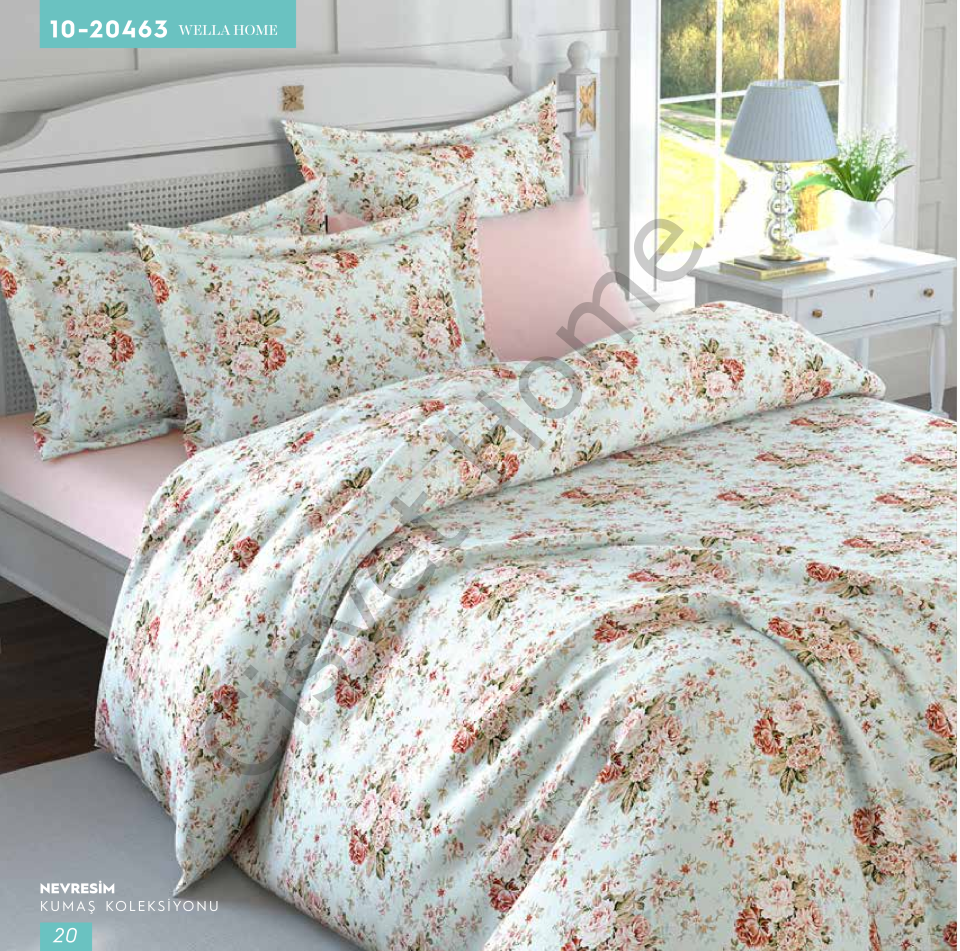 Wella Buket %100 Pamuk Nevresim Takımı