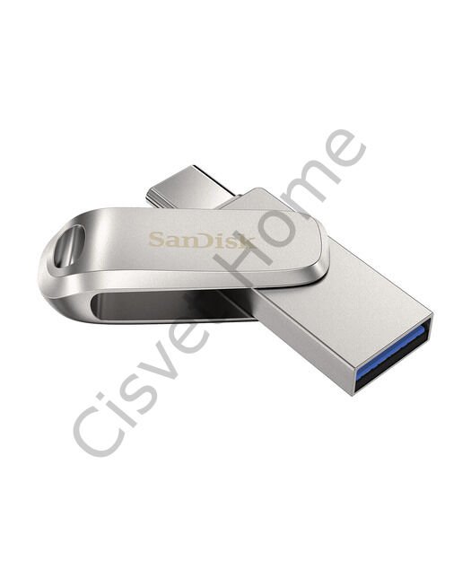 SanDisk Ultra Dual Drive Luxe 128GB USB 3.1 Type-C & Type-A, Metal Gövde