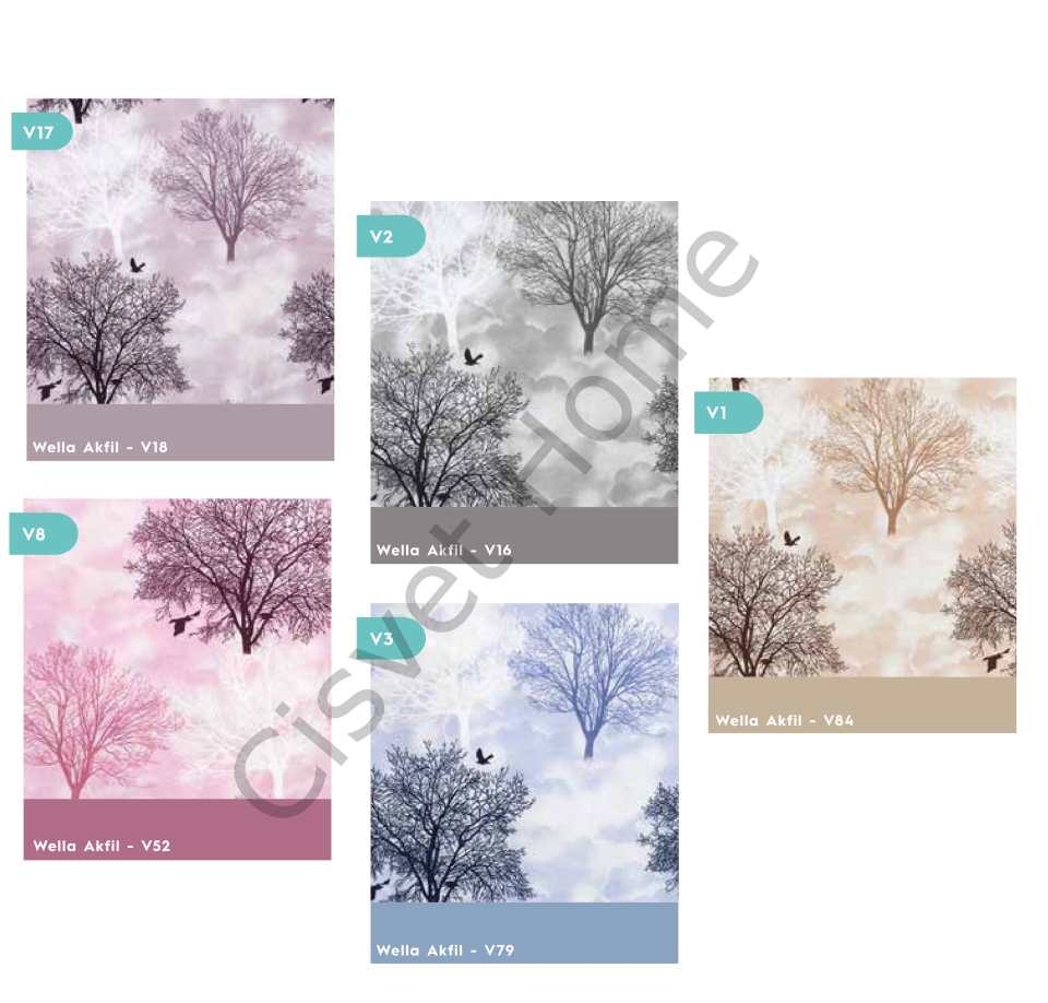 Wella Tree %100 Pamuk Nevresim Takımı