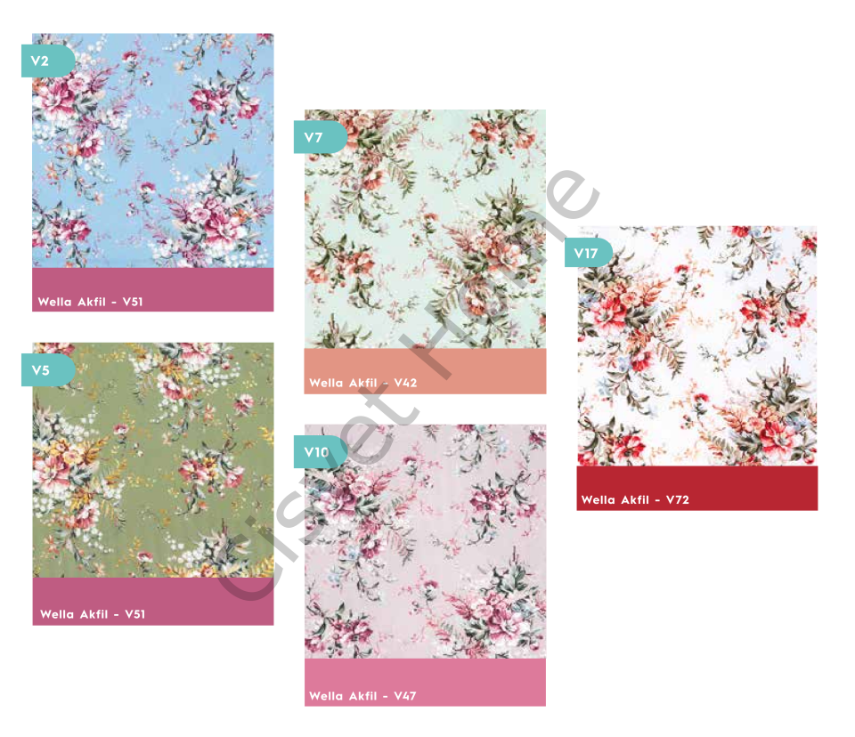 Wella Gül Bahçesi %100 Pamuk Nevresim Takımı