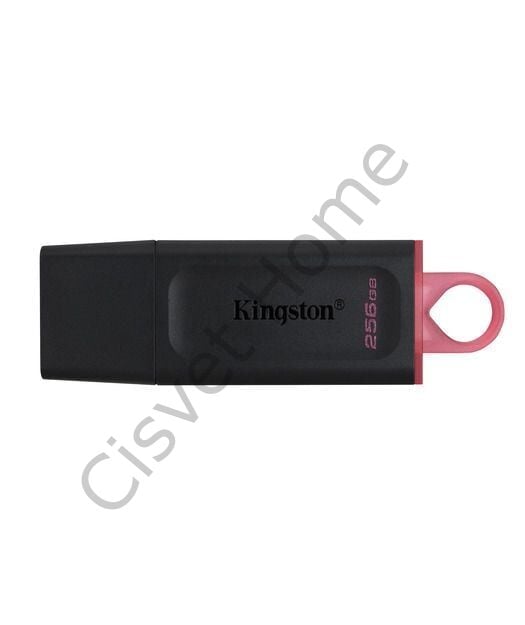 Kingston 256GB USB Bellek – USB 3.2 Gen 1, Tak & Kullan, Anahtarlık Uyumlu, Siyah & Pembe
