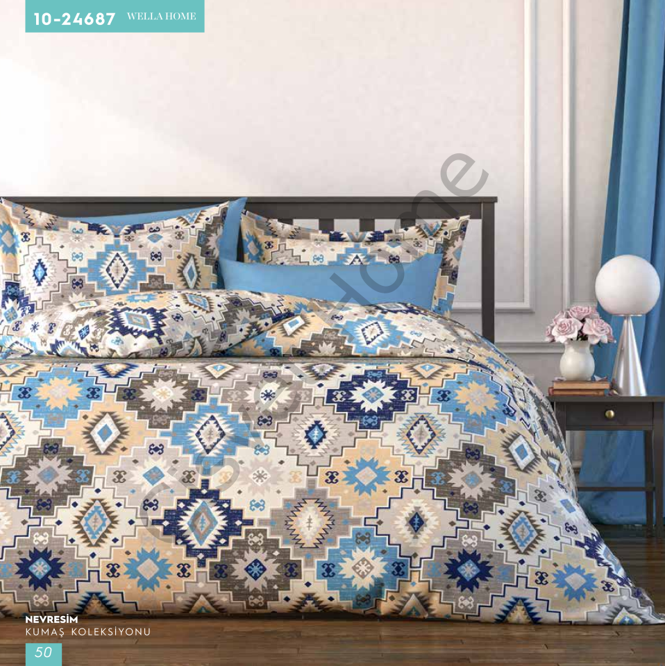 Wella Kilim %100 Pamuk Nevresim Takımı