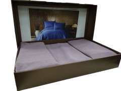 Çapa Allegra Çift Kişilik Yatak Örtüsü Gül Kurusu