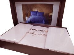 Çapa Allegra Çift Kişilik Yatak Örtüsü Pudra