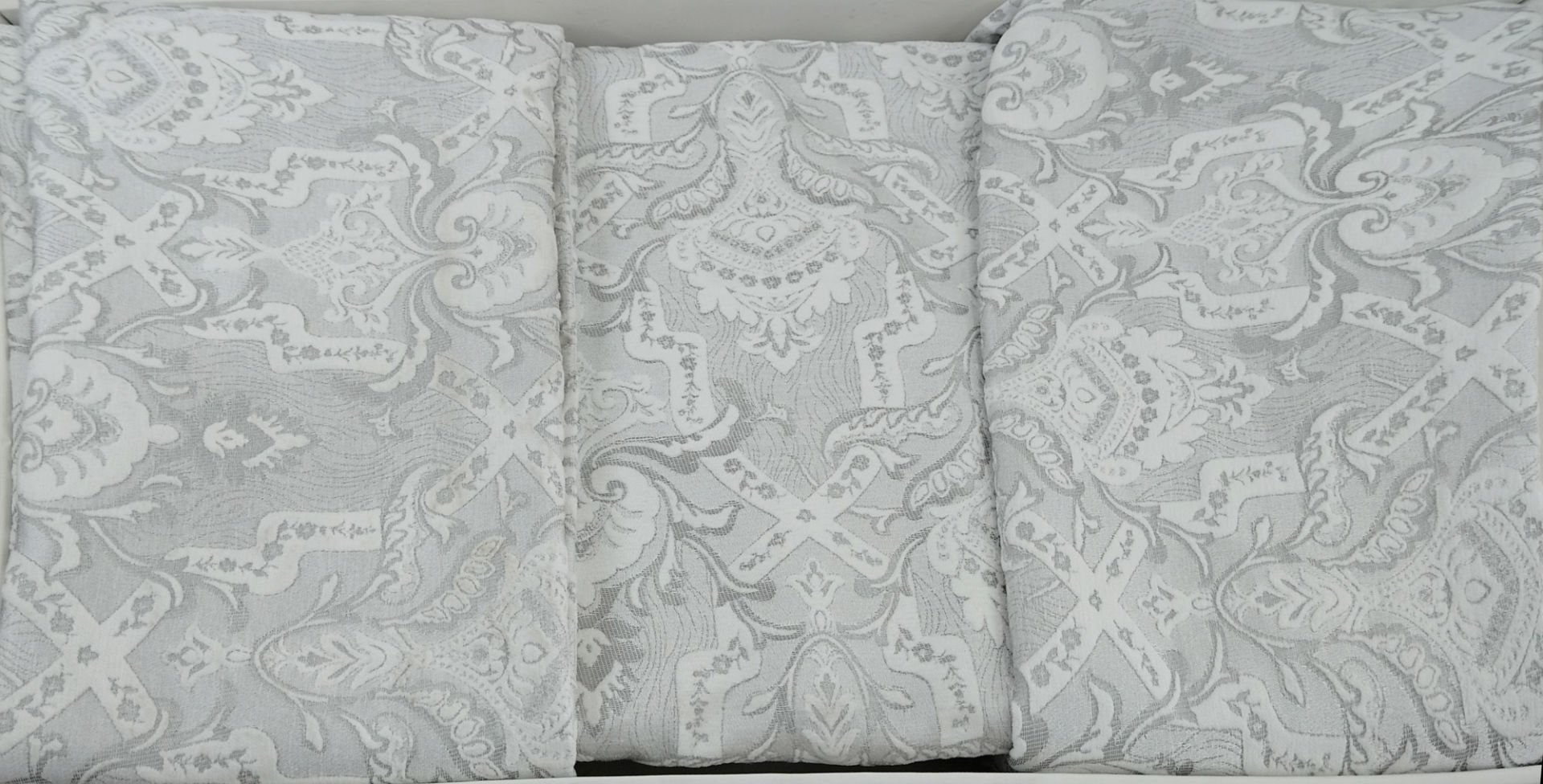 Çapa Avangart Çift Kişilik Yatak Örtüsü Gri