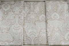 Çapa Avangart Çift Kişilik Yatak Örtüsü Bej