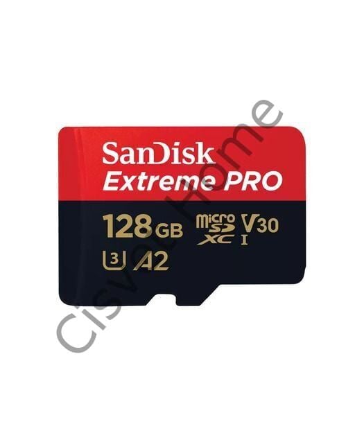 SanDisk Extreme PRO microSDXC 128GB UHS-I – 200MB/s Okuma, 90MB/s Yazma, 4K UHD Video, Class 10, U3, V30, A2, Dayanıklı Hafıza Kartı + SD Adaptör