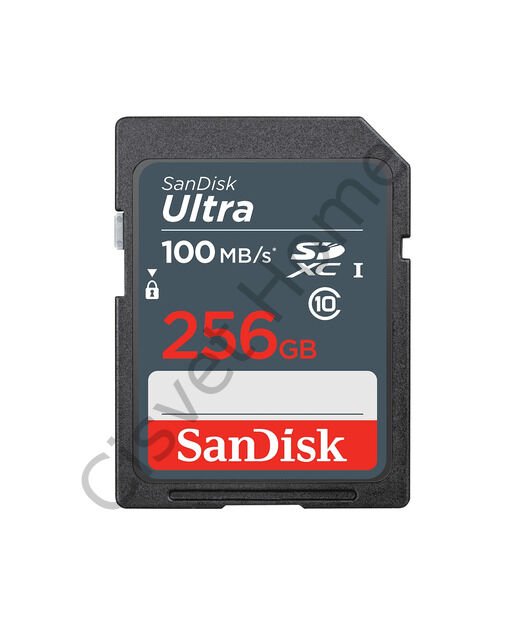 SanDisk Ultra 256GB SDXC UHS-I Hafıza Kartı, Class 10, 100MB/s, Full HD Video