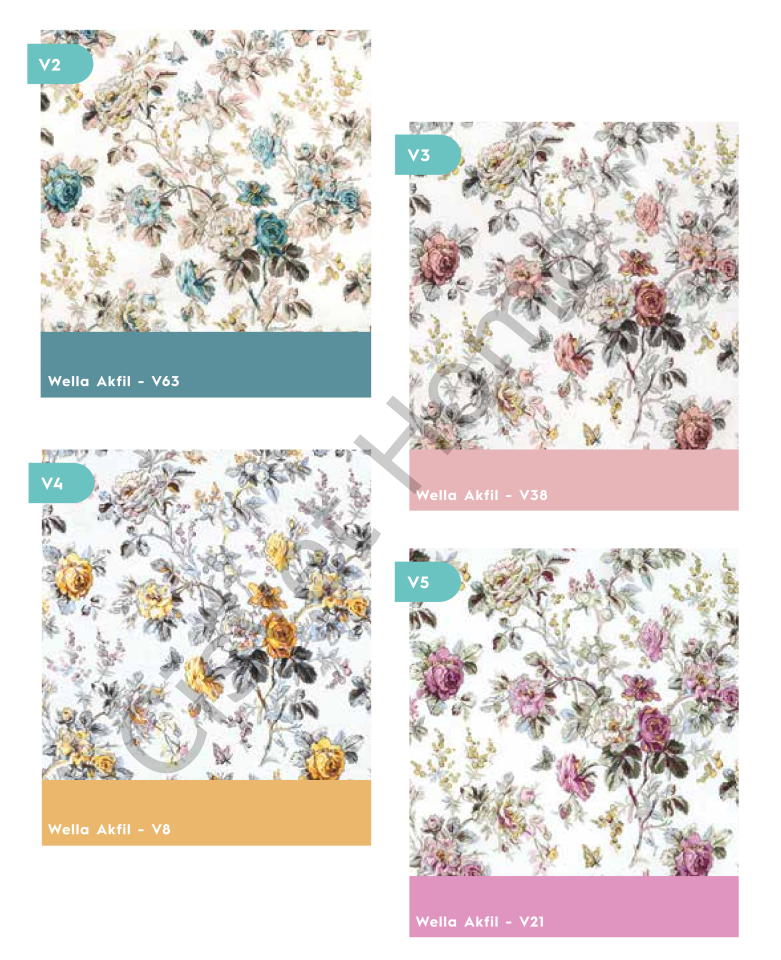 Wella Gülizar %100 Pamuk Nevresim Takımı