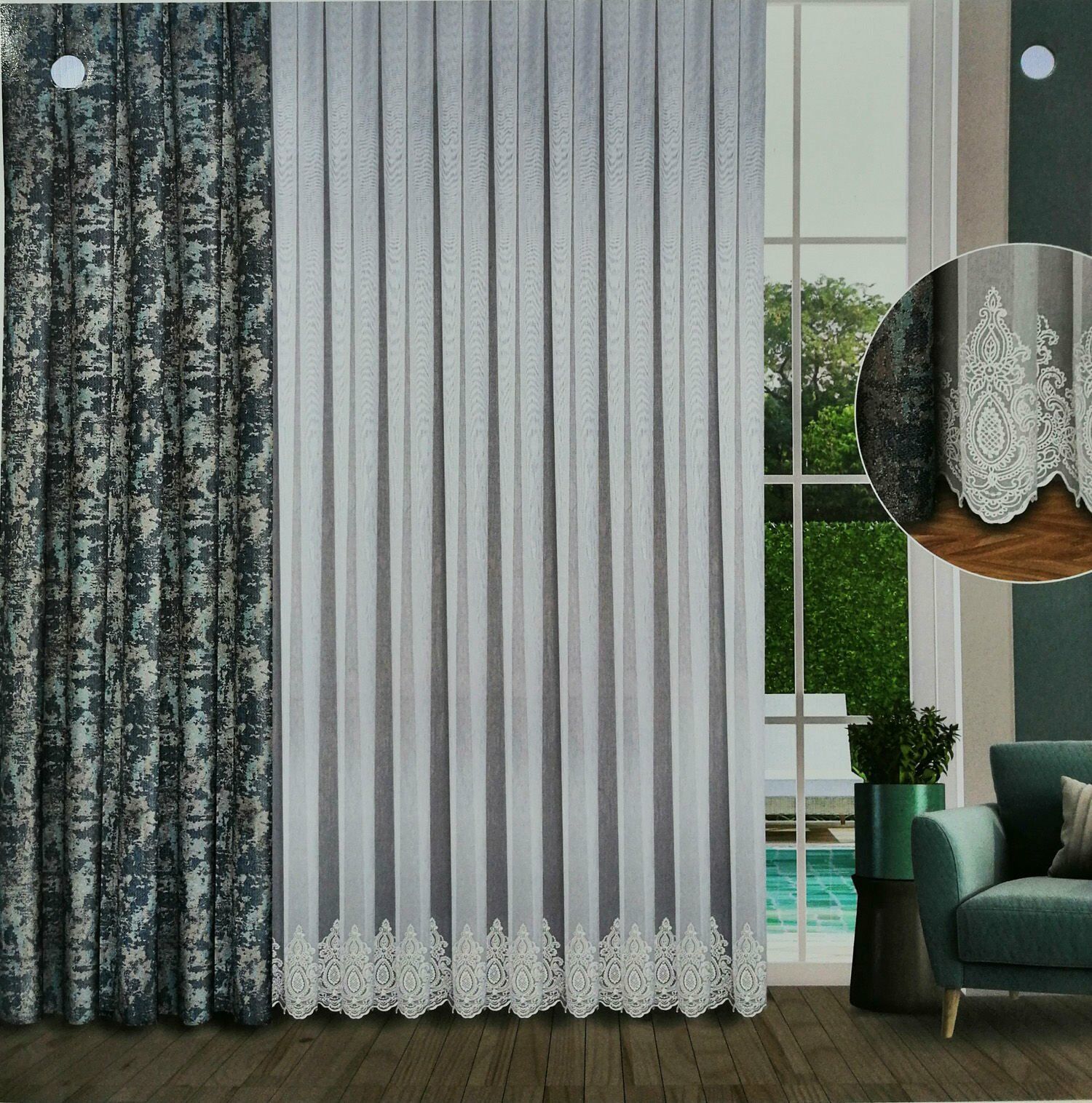 Alara Taç D3023 Fon Perde Kumaşı