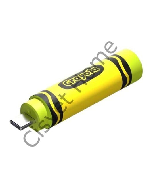 SanDisk Crayola USB-C 256GB Electric Lime – Renkli Taşınabilir Flash Bellek, Hızlı Veri Aktarımı, Dayanıklı ve Şık Tasarım