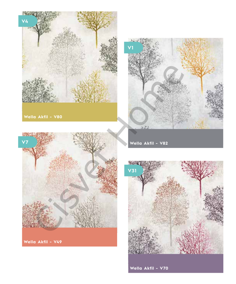 Wella Tree %100 Pamuk Nevresim Takımı