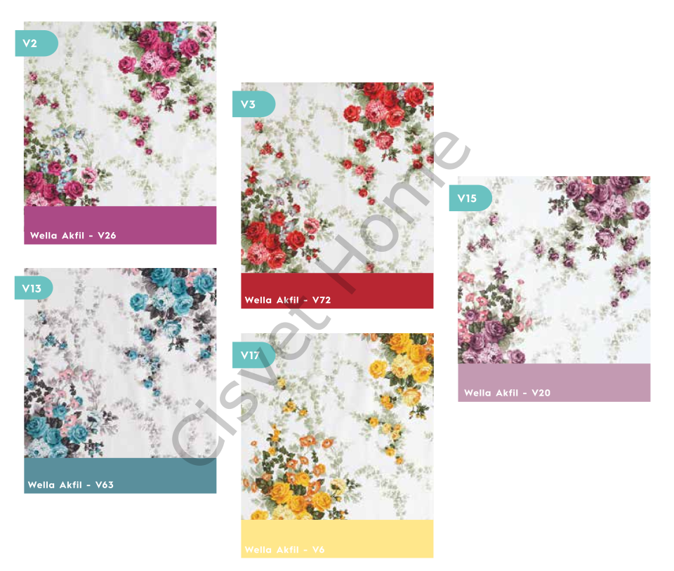 Wella Gül Bahçesi %100 Pamuk Nevresim Takımı