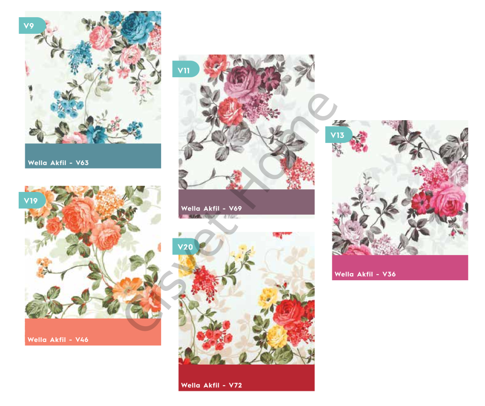 Wella Gül Bahçesi %100 Pamuk Nevresim Takımı