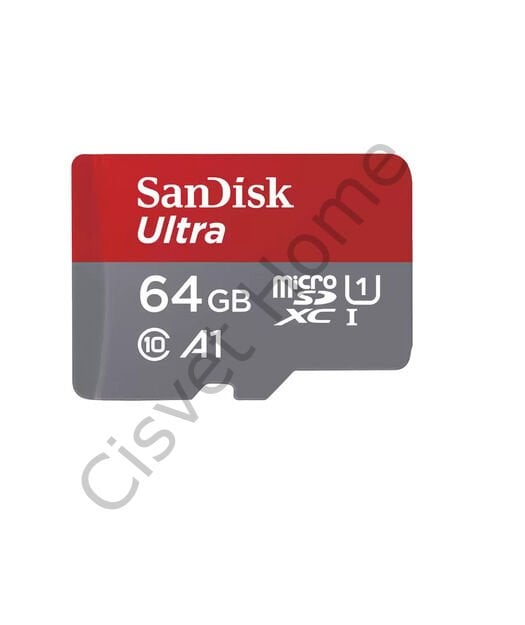 SanDisk Ultra 64GB microSD UHS-I, 120MB/s, Class 10, Full HD Video