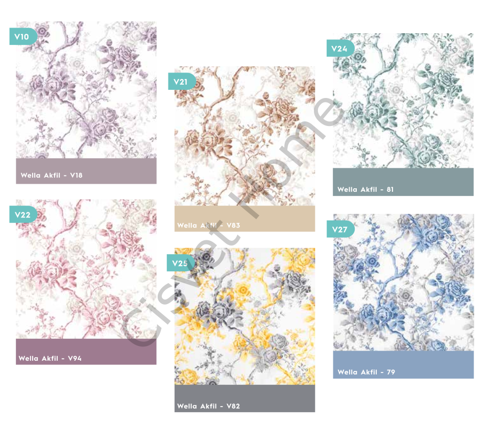 Wella Gül Bahçesi %100 Pamuk Nevresim Takımı