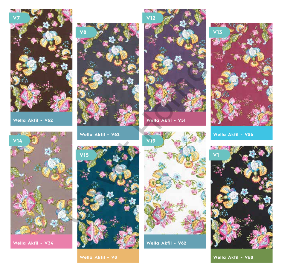 Wella Begonya %100 Pamuk Nevresim Takımı