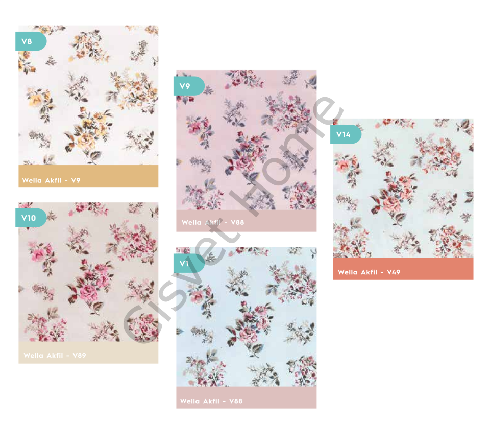 Wella Gül Bahçesi %100 Pamuk Nevresim Takımı