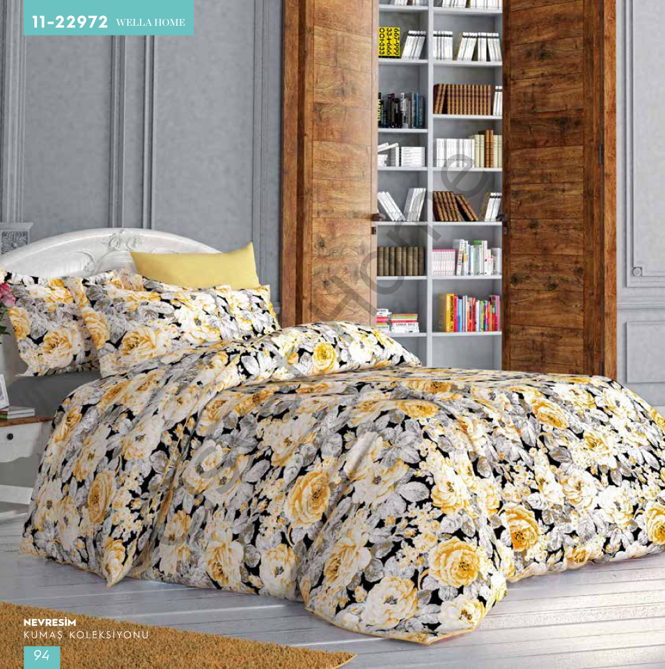 Wella Gül Bahçesi %100 Pamuk Nevresim Takımı