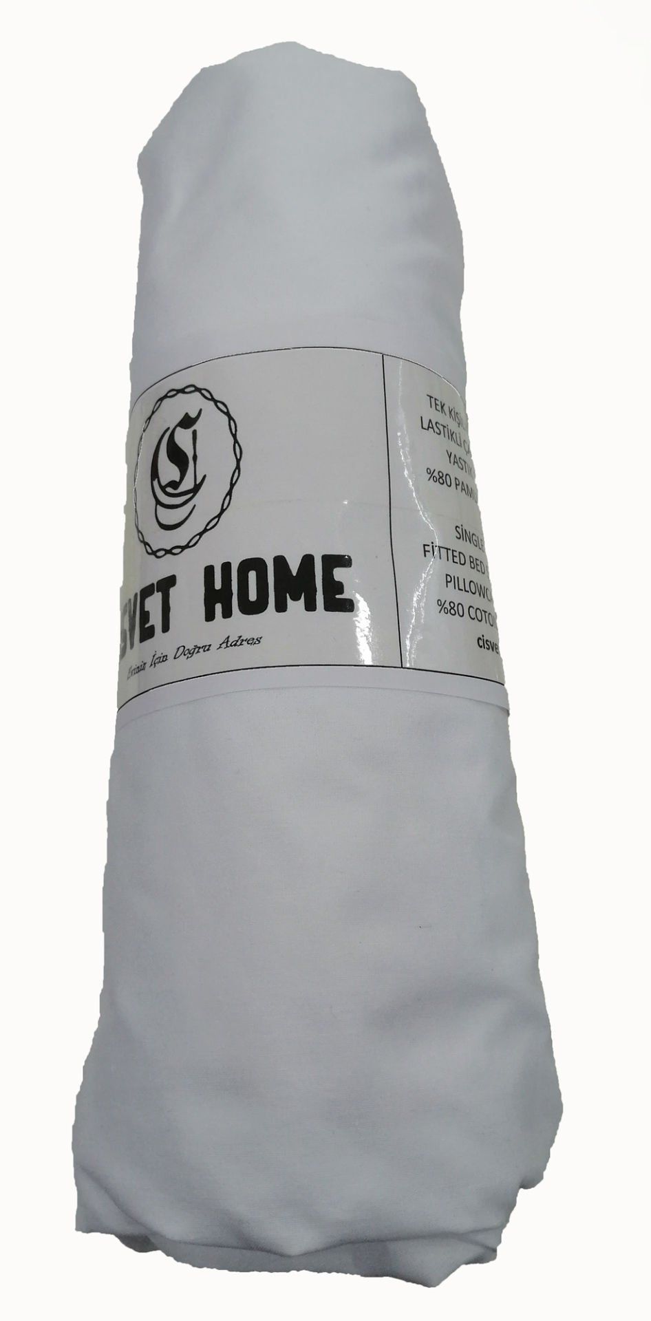 Beyaz Çift Kişilik Lastikli Çarşaf Takımı 160x200x30