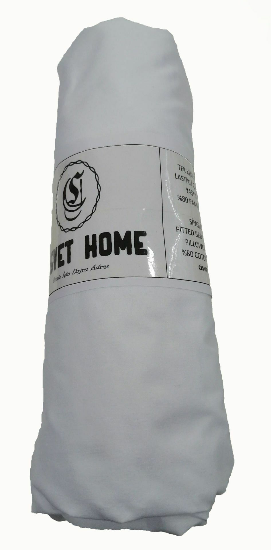 Beyaz Çift Kişilik Lastikli Çarşaf Takımı 180x200x30