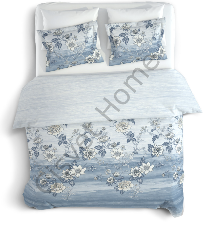 Şık Floral Desenli %100 Pamuk Tek Kişilik Nevresim Takımı