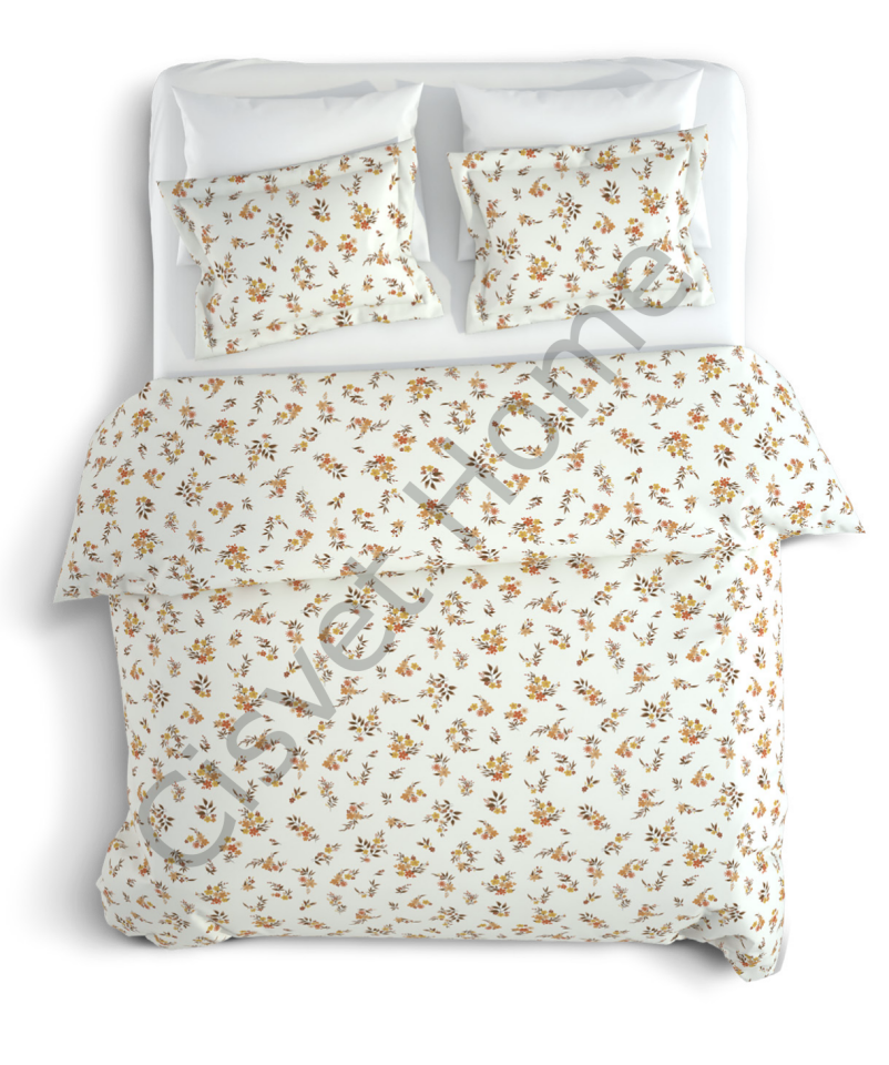 Özel Ölçülü %100 Pamuk Çiçekli Nevresim Takımı