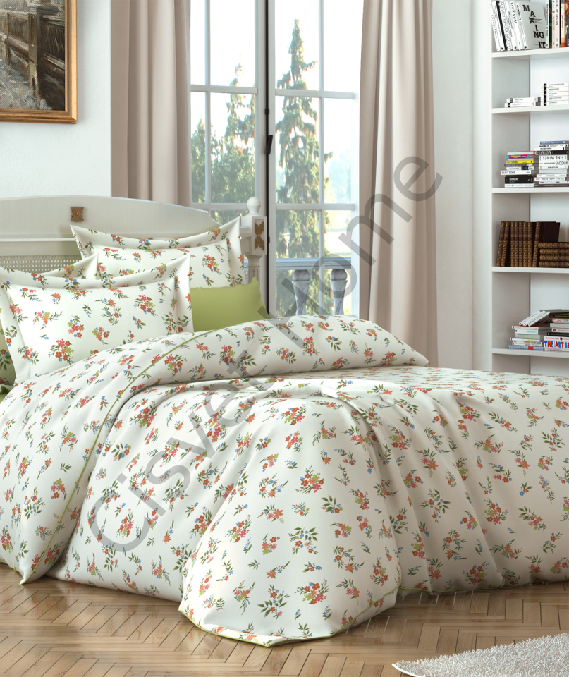 Özel Ölçülü %100 Pamuk Çiçekli Nevresim Takımı