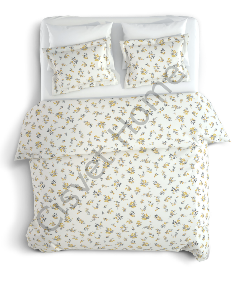 Özel Ölçülü %100 Pamuk Çiçekli Nevresim Takımı