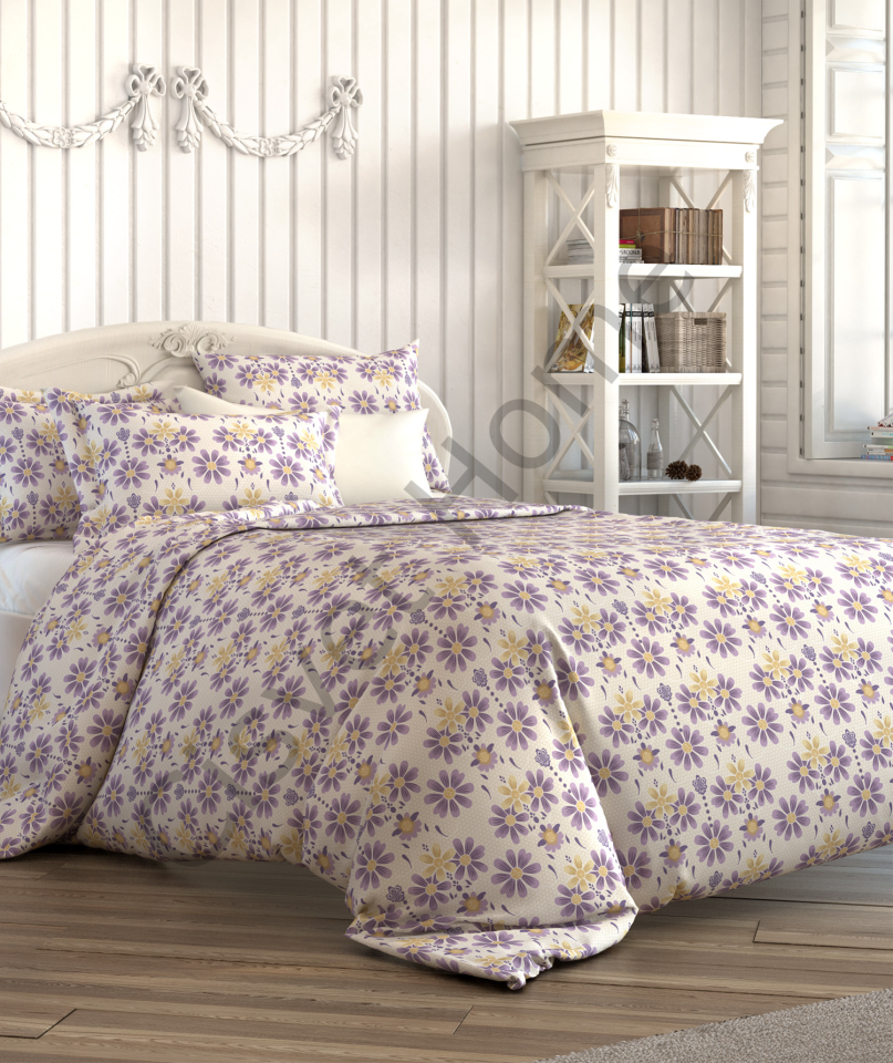 Özel Ölçülü %100 Pamuk Çiçekli Nevresim Takımı