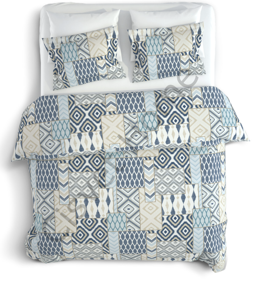 Modern Geometrik %100 Pamuk Nevresim Seti