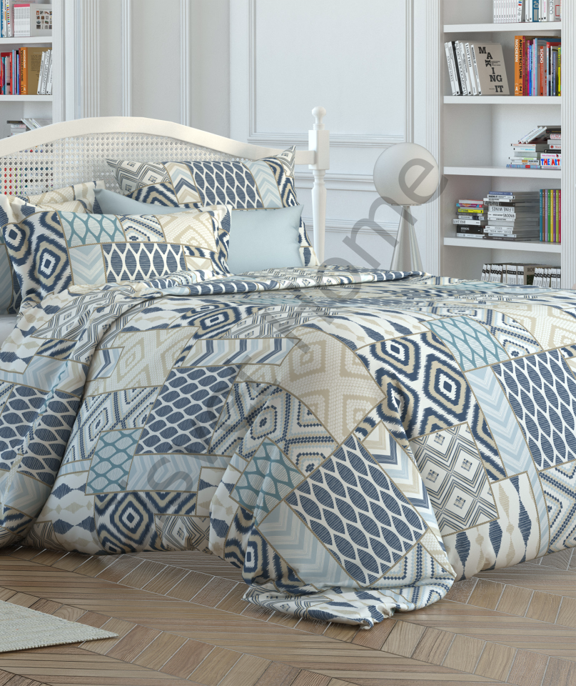 Modern Geometrik %100 Pamuk Nevresim Seti