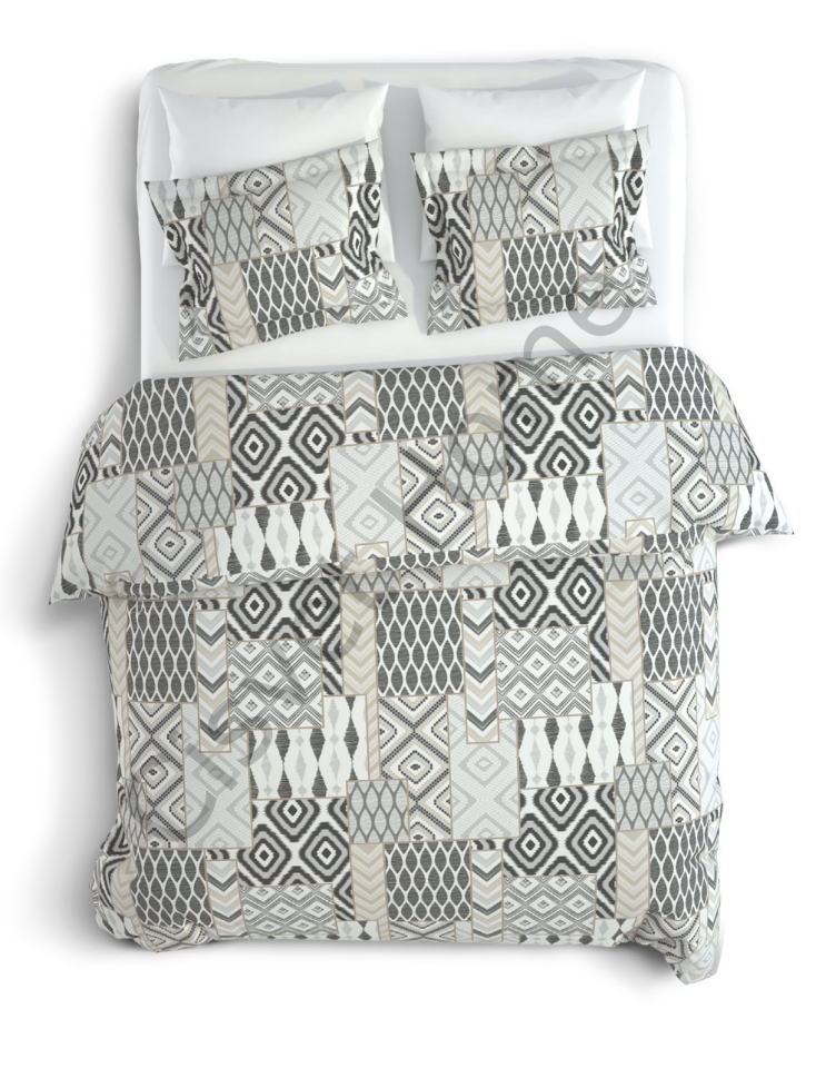 Modern Geometrik %100 Pamuk Nevresim Seti