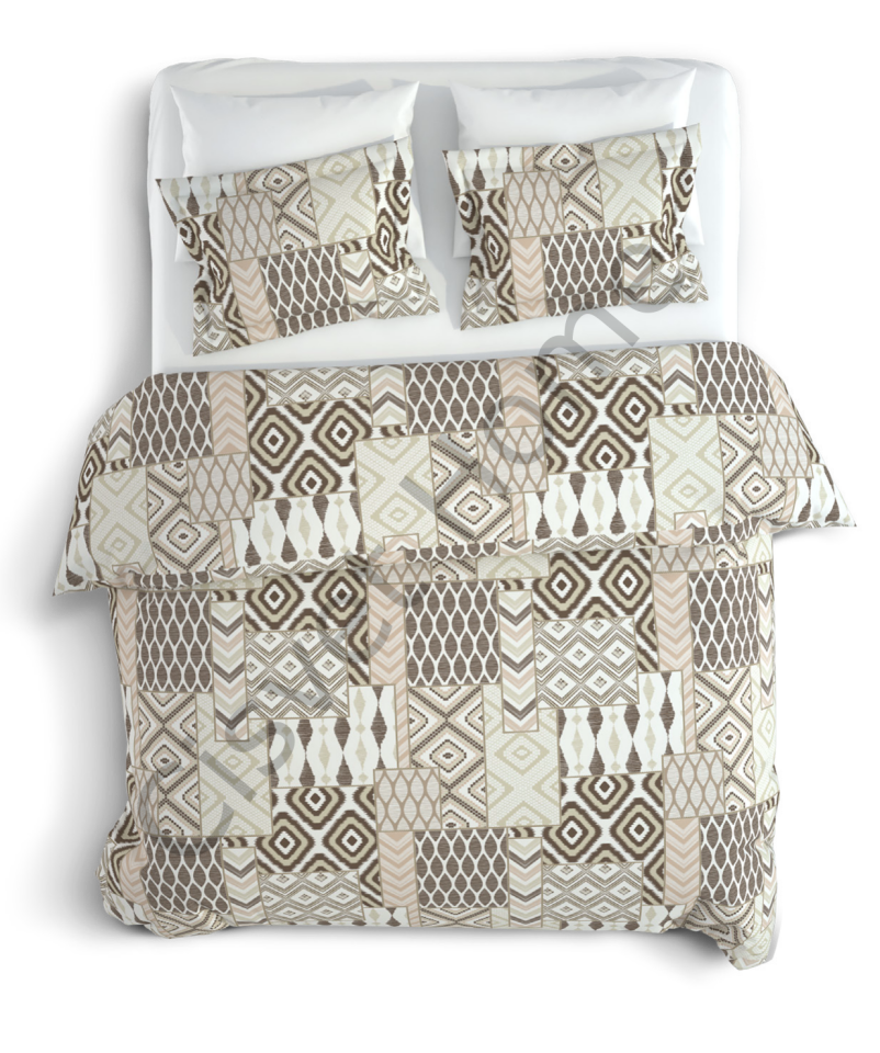 Modern Geometrik %100 Pamuk Nevresim Seti