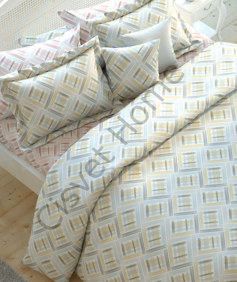 Modern Geometrik %100 Pamuk Nevresim Seti