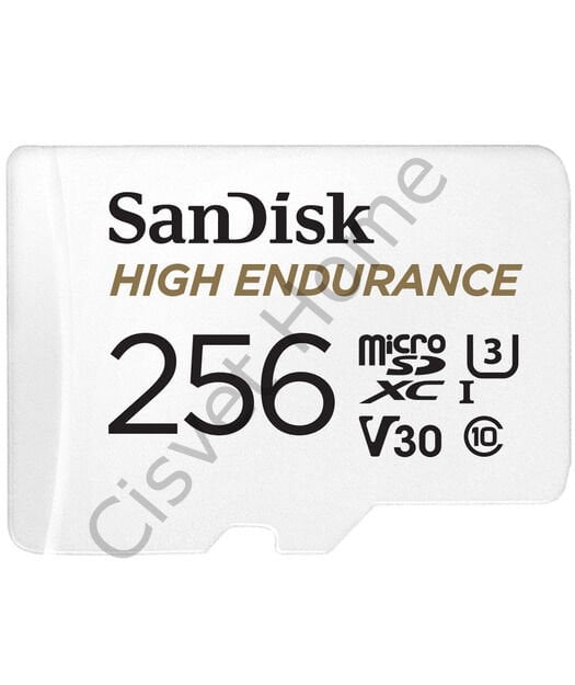 SanDisk High Endurance 256GB microSDXC Kart, 100MB/s, SD Adaptör Dahil