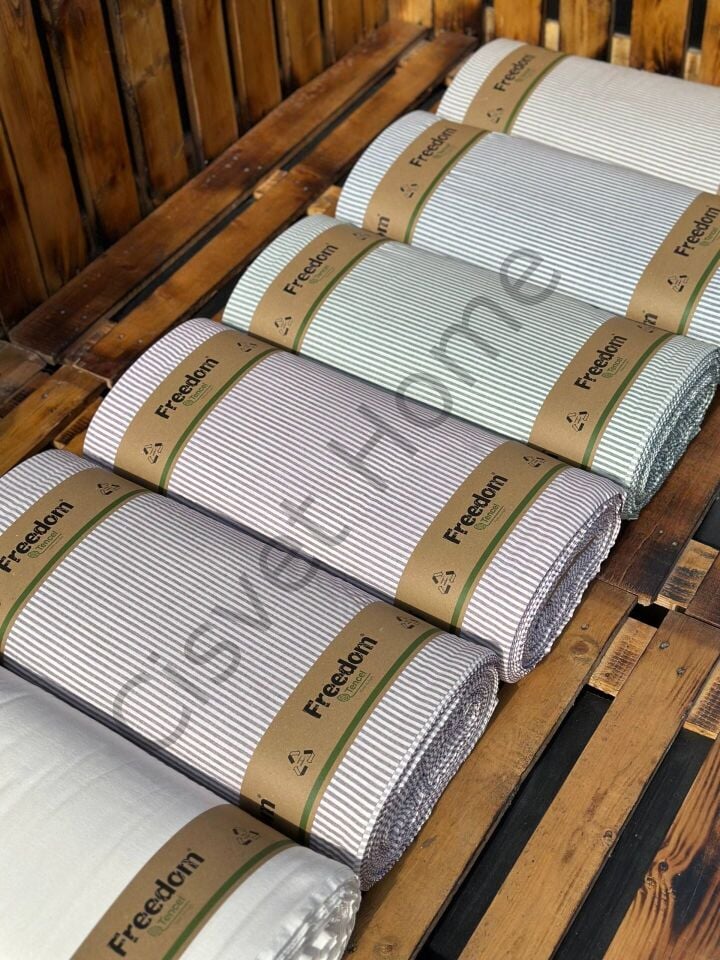 Tencel Poplin Kumaş - 240 cm  %50 Tencel %50 Pamuk  120 GSM