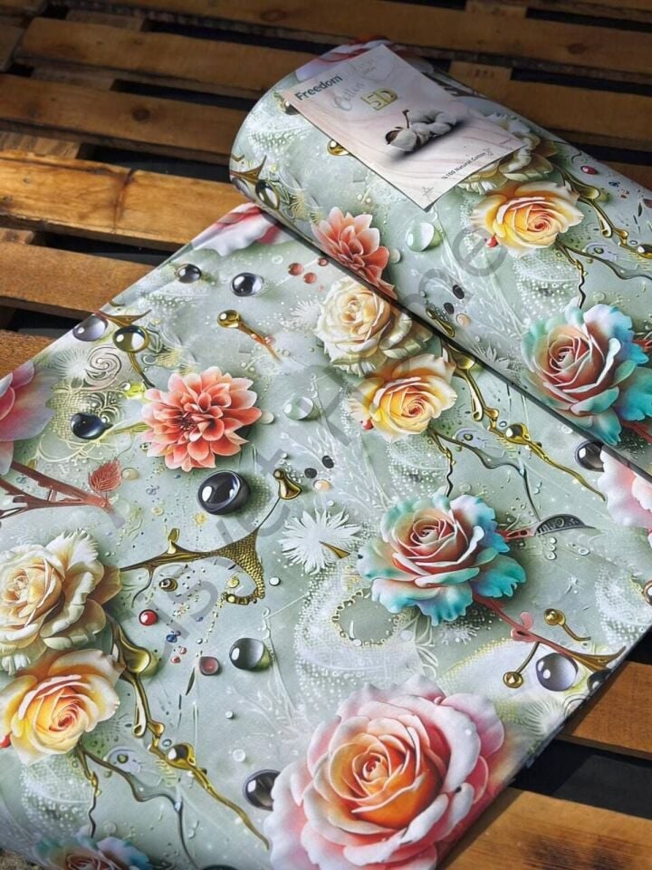 5D Dijital Poplin Kumaş – 240 cm  %100 Pamuk  130 GSM