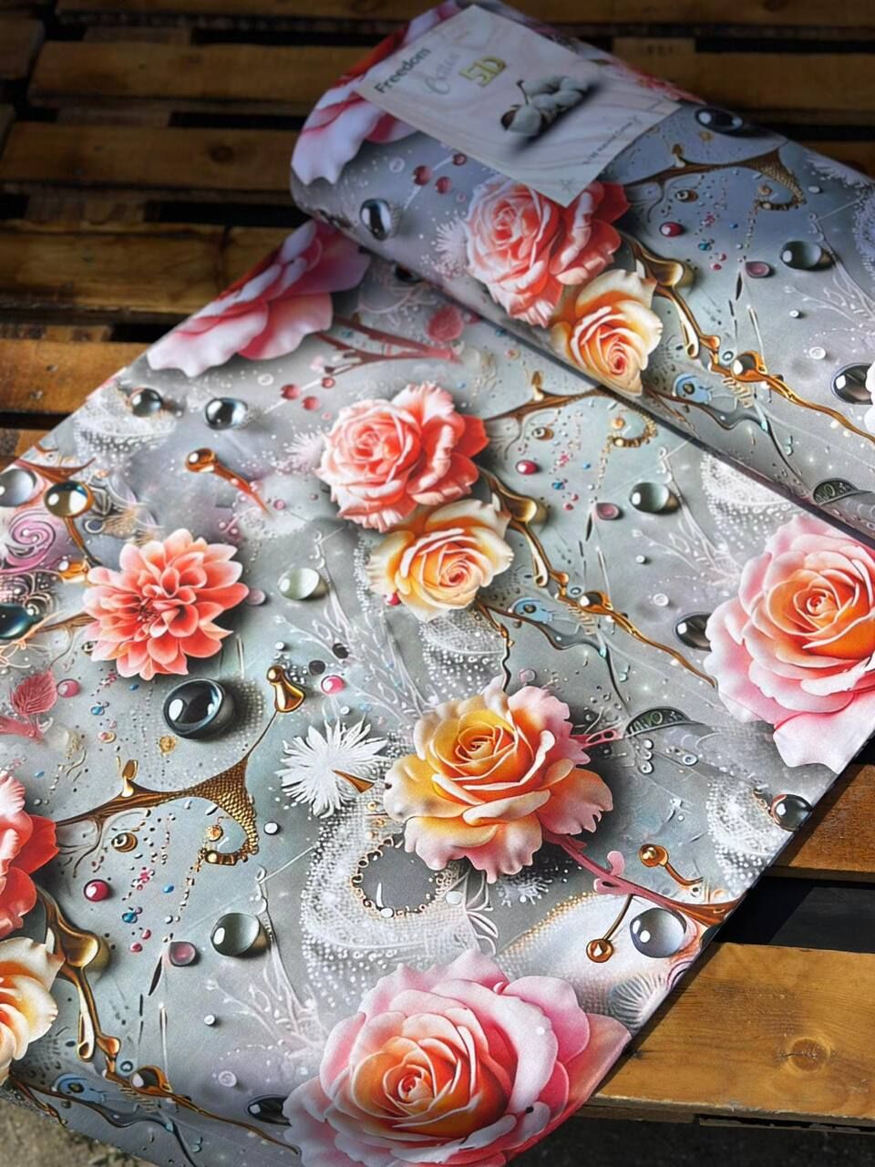 5D Dijital Poplin Kumaş – 240 cm  %100 Pamuk  130 GSM
