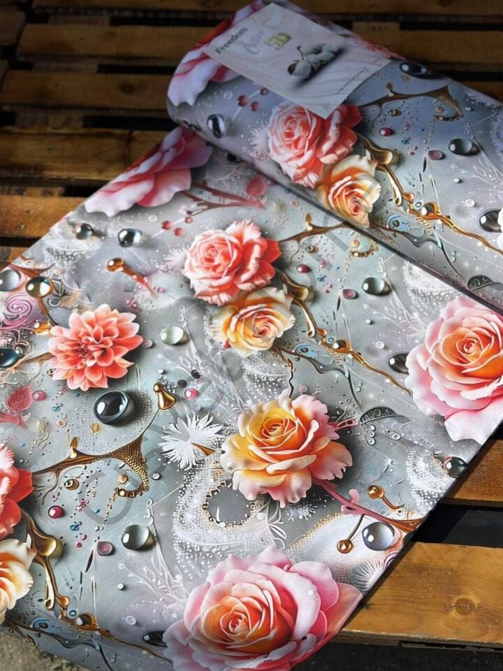 5D Dijital Poplin Kumaş – 240 cm  %100 Pamuk  130 GSM